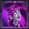 spooky graves purple woman symbol