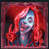spooky graves red woman symbol