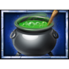spooky halloween green potion symbol