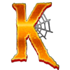 spooky halloween k symbol
