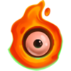 spooky spooky flame eye orange symbol