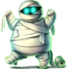 spooky spooky mummy character symbol