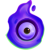 spooky spooky purple eye blob symbol