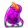 spooky spooky purple slime monster symbol