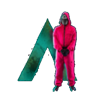 squid game red light green light letter a symbol