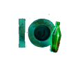 squid game red light green light number 10 symbol
