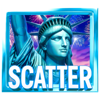 stars and stripes hold and win scatter symbol