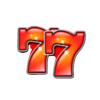 sticky stacked fire 7 77 red symbol