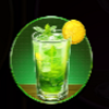 strawberry cocktail green symbol