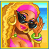 summer bliss blonde woman symbol