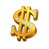 super crystal dollarsign symbol