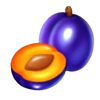 super fortune crown purple plums symbol