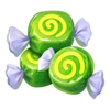super gummy strike green candy symbol