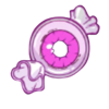 sweet monster pink eyeball symbol
