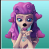 tails of new york dog purple head symbol