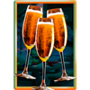 thanksgiving feast beer glasses symbol