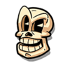 the count cartoon skull symbol