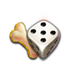 the dog house dice show bone symbol
