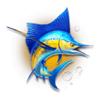 the fin finder yellow fish symbol