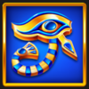 the golden mummy hold and win eye of horus symbol