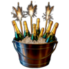 the king of social media party bucket symbol