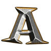 the pig wizard cash lock letter a symbol