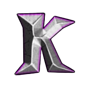 the pig wizard cash lock letter k symbol