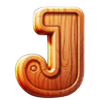 the rooster and the fox wooden j symbol
