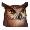 the shining globe brown owl symbol