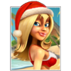 the tipsy tourist christmas vacation hold and win bikini girl symbol