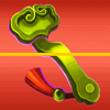 three lucky stars key symbol