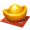 tiger king fortune gold ingot symbol