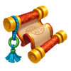 tiger king fortune scroll symbol