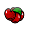 triple 7s red white and blue cherry symbol