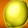 triple big fruits lemon symbol