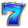 triple cash eruption blue seven symbol