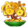 triple money jackpot gold bonsai symbol