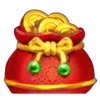 triple money jackpot gold coins symbol