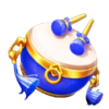triple pot gold drum symbol