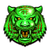 triple tigers tiger green symbol