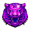 triple tigers tiger purple symbol