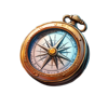 tropical talisman gold compass symbol