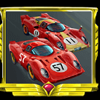 twin turbos red car symbol