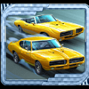 twin turbos yellow car symbol
