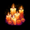 un dia de muertos candles symbol