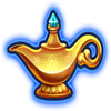 unlimited wishes lamp symbol