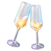 valentine storm champagne flutes symbol