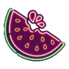 vegas kingmaker 40 neon watermelon symbol