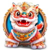 wealthy coins fortune lion symbol