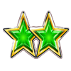 wild 5 stars green symbol
